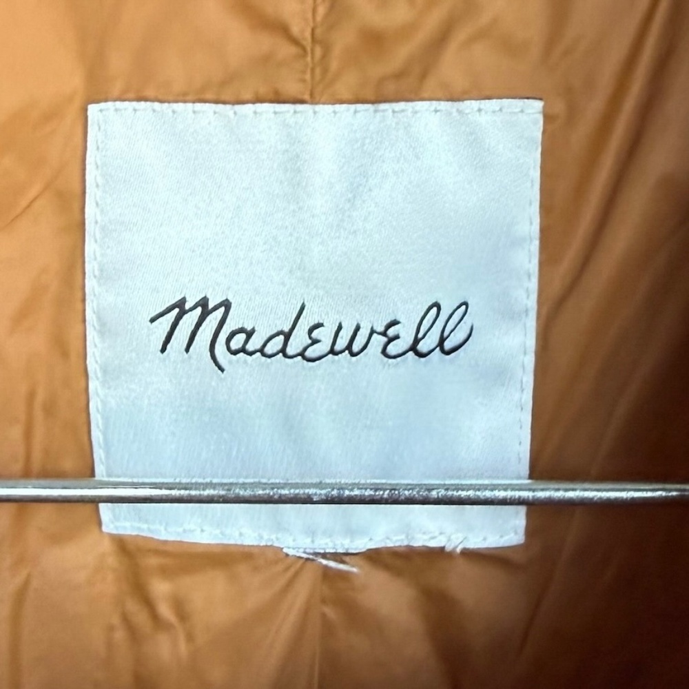 Madewell Plus Airpuff Burnt Orange Shirt-Jacket Sz 1X - Picture 7 of 8